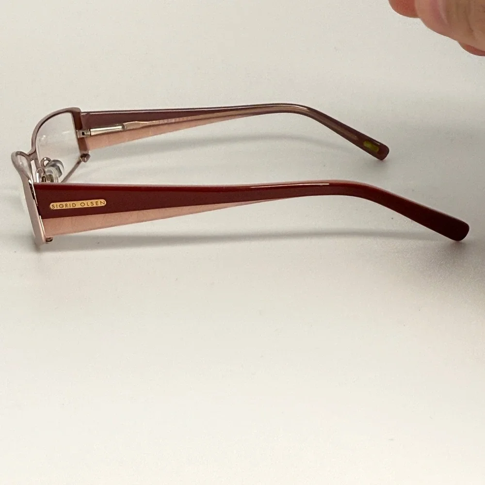 Sigrid Olsen‎ SO 103 Blush Rose Eyeglasses Frames 135mm Rectangular Pink Womens
